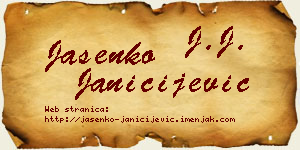 Jasenko Janičijević vizit kartica